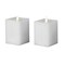 Christmas Classic Motion Flameless Square Candle 2pc set - (2) 3x5 White